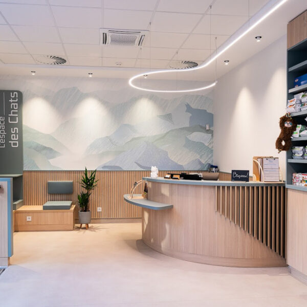 l'accueil de la clinique vétérinaire de Monaco