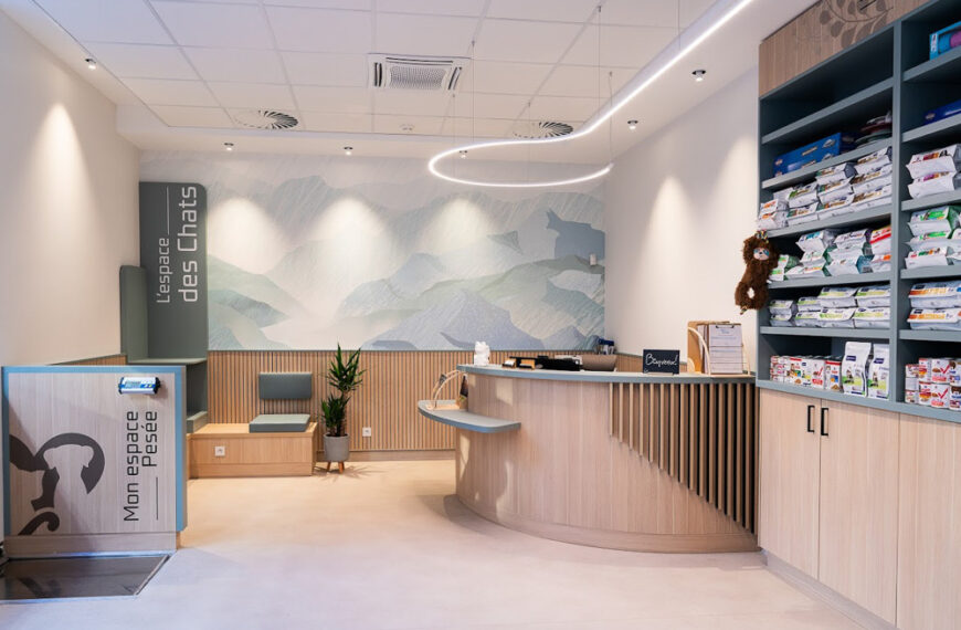 l'accueil de la clinique vétérinaire de Monaco